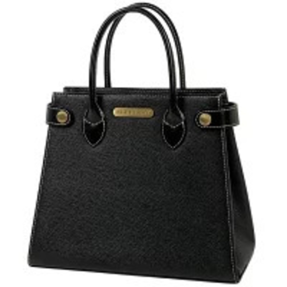 Burberry handbag tote bag leather black